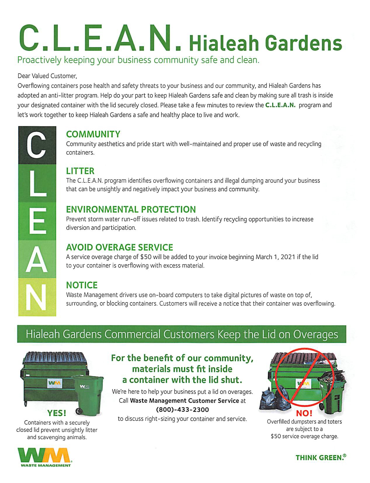 WM CLEAN Flyer