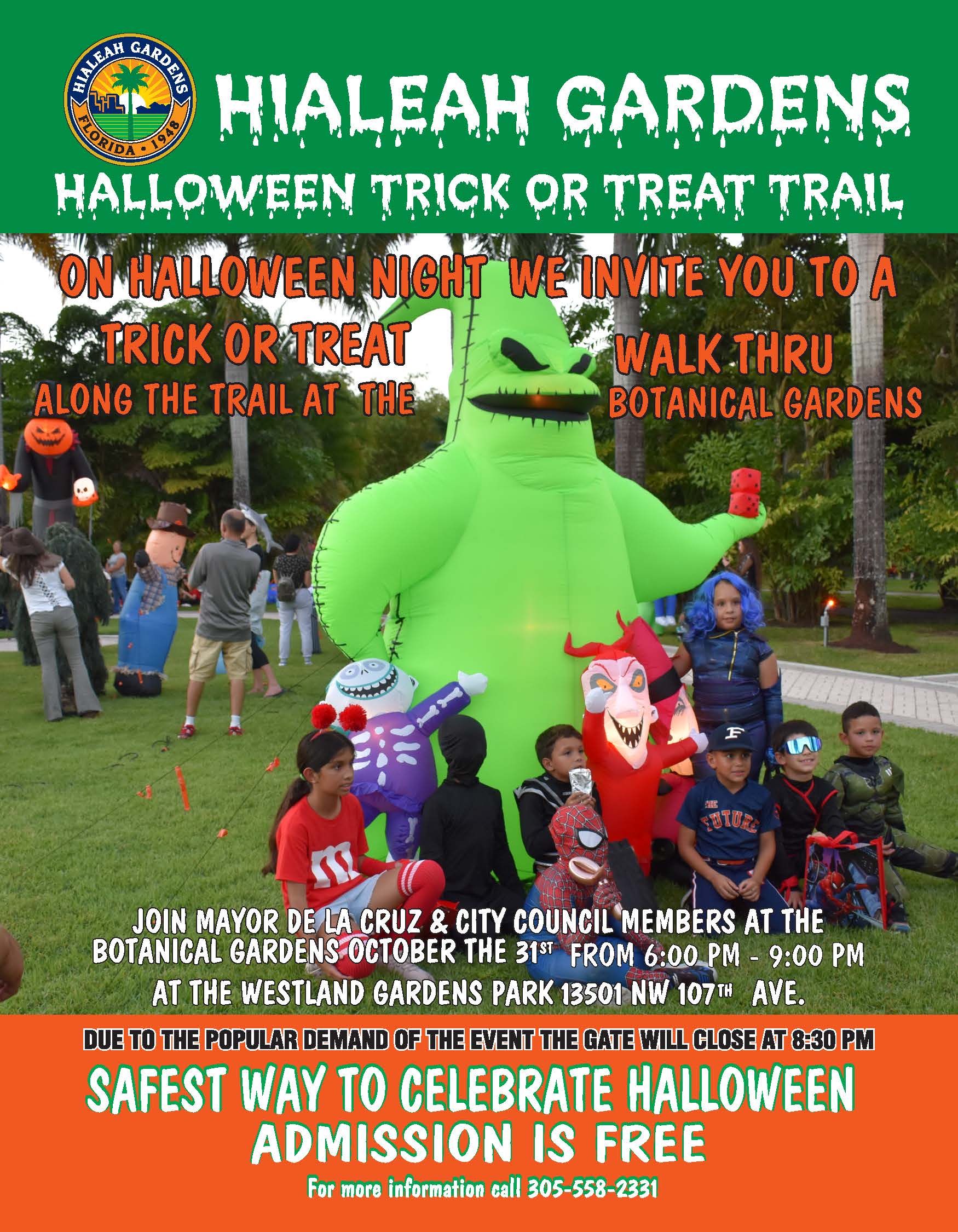 Hialeah Gardens Halloween Flyer 2024